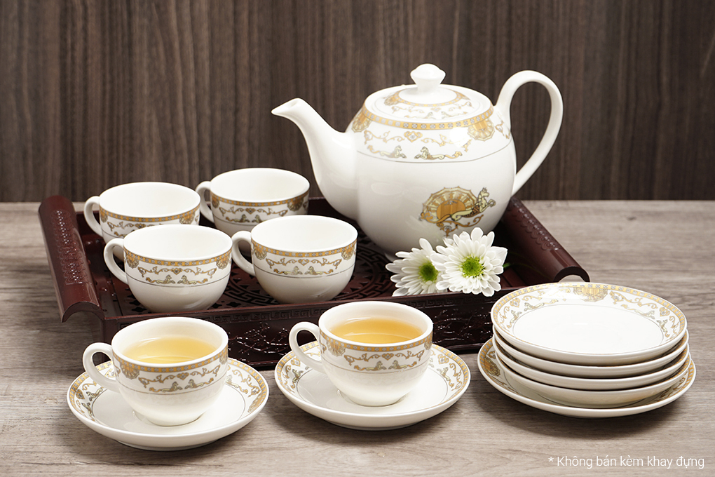 Bộ ấm trà, chén sứ là quà tặng đầy tinh tế ngày tết