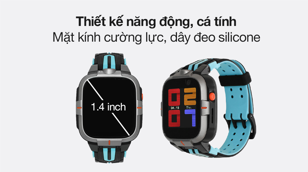 Đồng hồ định vị trẻ em 4G Kidcare S8 Đen giúp ba mẹ có thể định vị các bé chính xác hơn
