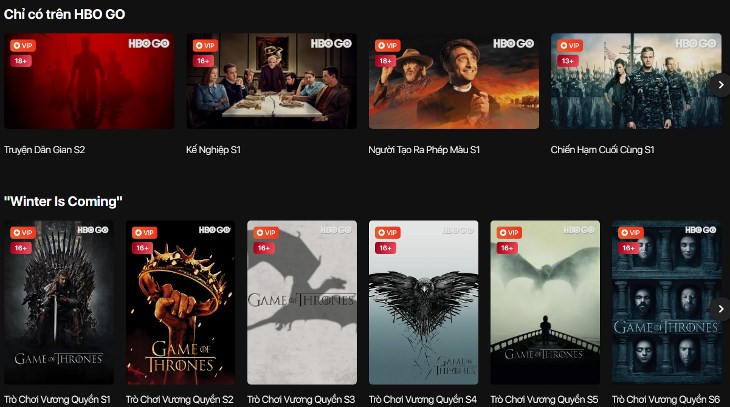 Loạt phim HBO Originals độc quyền