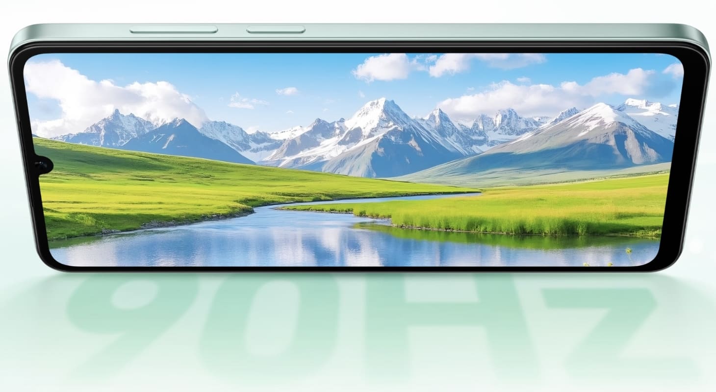 HONOR X5c Plus được trang bị màn hình lớn 6.74 inch với tần số quét 90Hz mượt mà