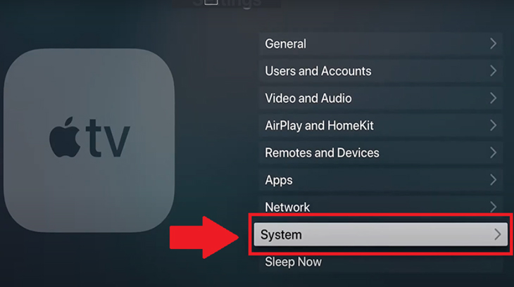 Tại menu Settings, bạn nhấp chọn System (Hệ thống).