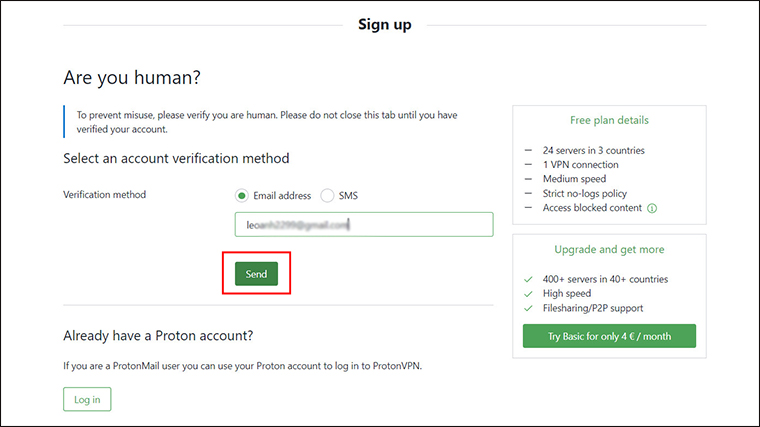 Điền mail hoặc số điện thoại của bạn để xác minh > Bạn đăng nhập vào gmail hoặc điện thoại để lấy mã code > Sau khi nhập mã code bạn sẽ đăng ký thành công.