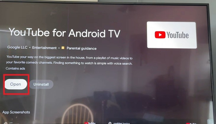 Sau khi cài đặt YouTube thì bạn tiến hành mở để trải nghiệm ứng dụng
