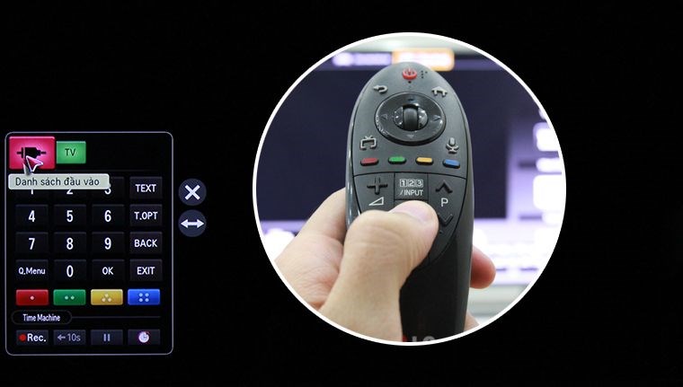 Chọn đầu vào trên tivi