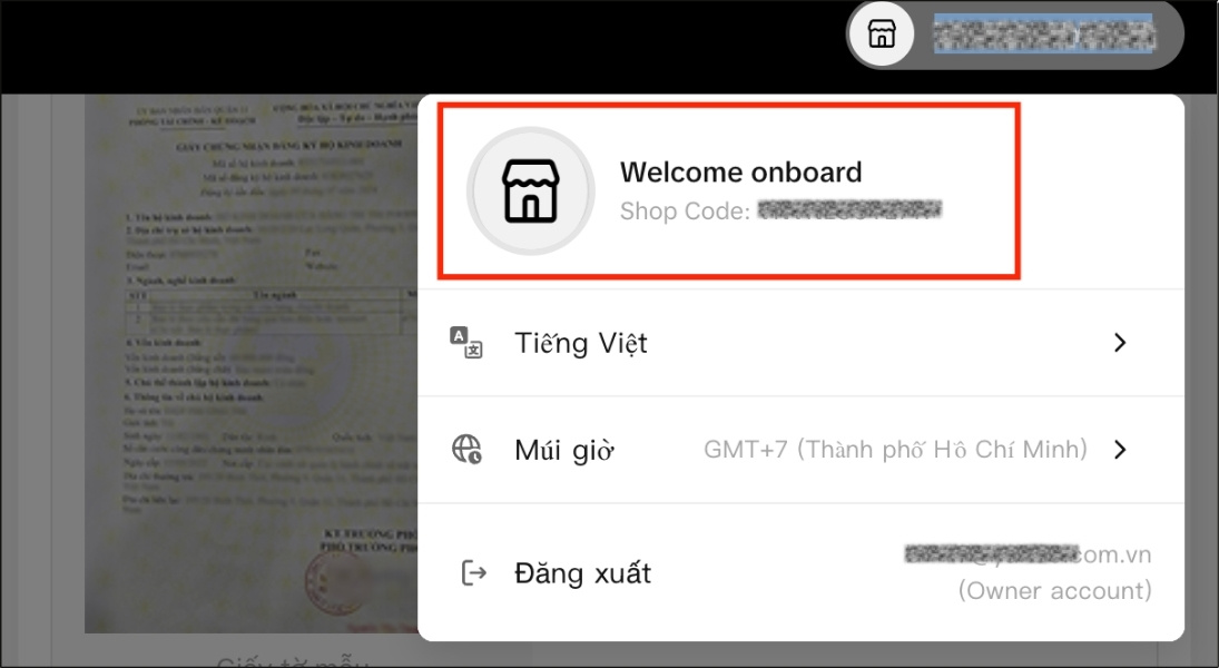 Cập nhật logo chính thức của cửa hàng
