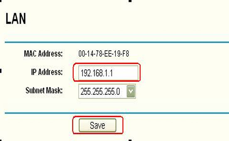 Đổi địa chỉ IP mạng LAN của router nếu có thể