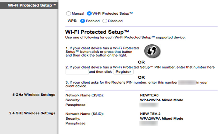 Vô hiệu hoá WPS (Wi-Fi Protected Setup)