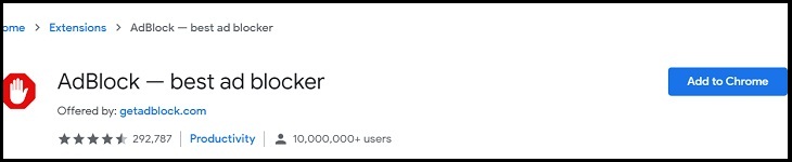 Tải AdBlock cho Chrome