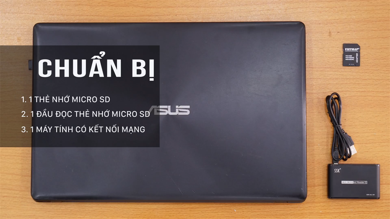 Chuẩn bị thiết bị