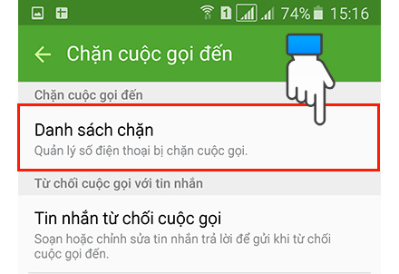 Cách chặn cuộc gọi tránh bị làm phiền trên smartphone Samsung