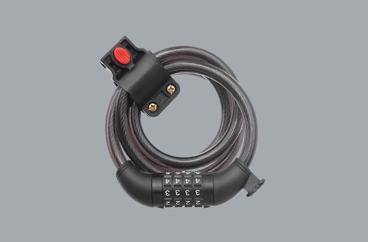 Khóa số xe đạp General Bo-83 Đen có độ bảo mật cao với khóa 4 số