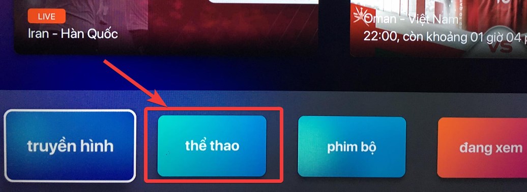 Chọn Thể thao