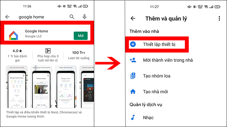 Kết nối Google Home vào TCL