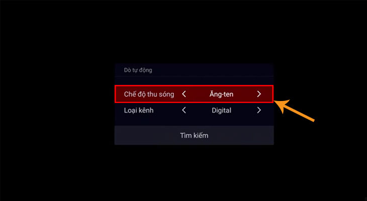 Cách dò kênh DVB-T2 trên tivi TCL 2019