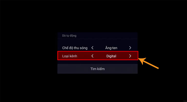 Cách dò kênh DVB-T2 trên tivi TCL 2019