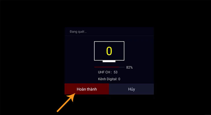Cách dò kênh DVB-T2 trên tivi TCL 2019