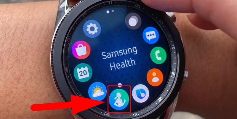 Chọn Samsung Health.