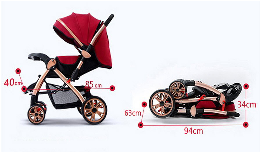 Đối với một số xe đẩy trẻ em có thiết kế mái che, thì cách thực hiện không quá phức tạp