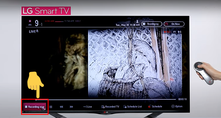 Bạn hãy chọn Recording Stop để ngừng ghi chương trình.