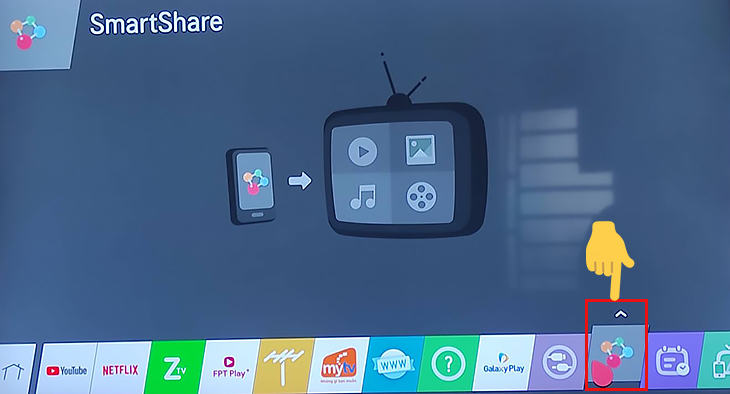 Tại Home bạn hãy truy cập vào Smartshare.