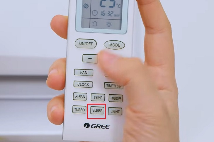 Cách hẹn giờ chế độ ngủ đêm trên máy lạnh Gree