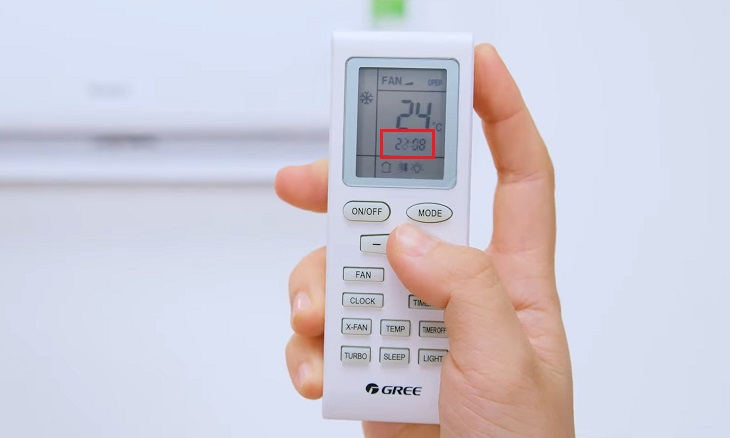 Cách hẹn giờ theo thời gian thực trên máy lạnh Gree