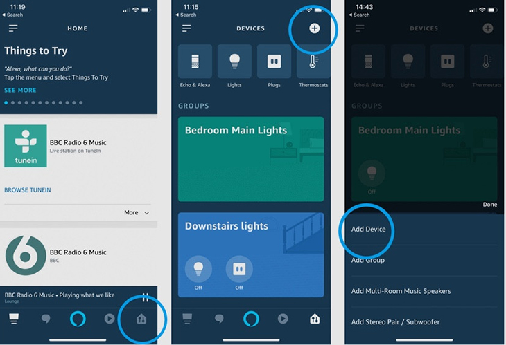 tại tab Devices và nhấn vào Add Devices.