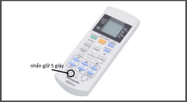 Bạn tiếp tục nhấn giữ nút