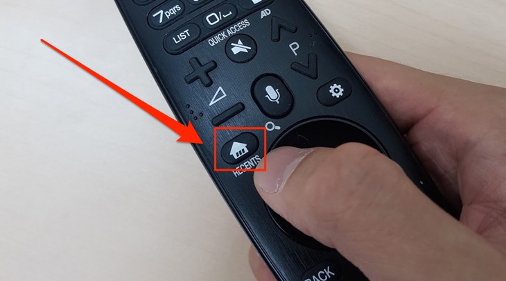 Remote trên tivi LG