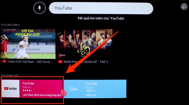 Ứng dụng LG Content Store trên tivi LG