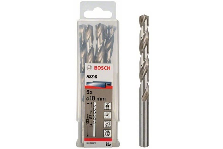 Mũi khoan sắt Bosch HSS-G 10 mm khoan rất hiệu quả trên chất liệu sắt