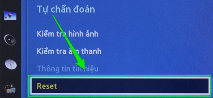Chọn Reset để tiến hành nhập mã PIN theo yêu cầu