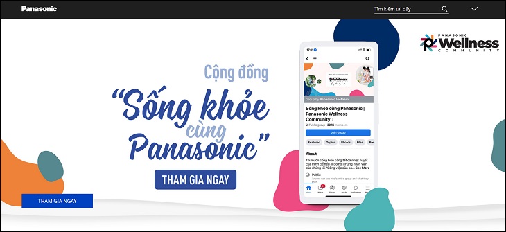 Truy cập vào webiste của Panasonic