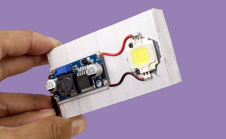 Cách làm đèn led chạy bằng pin