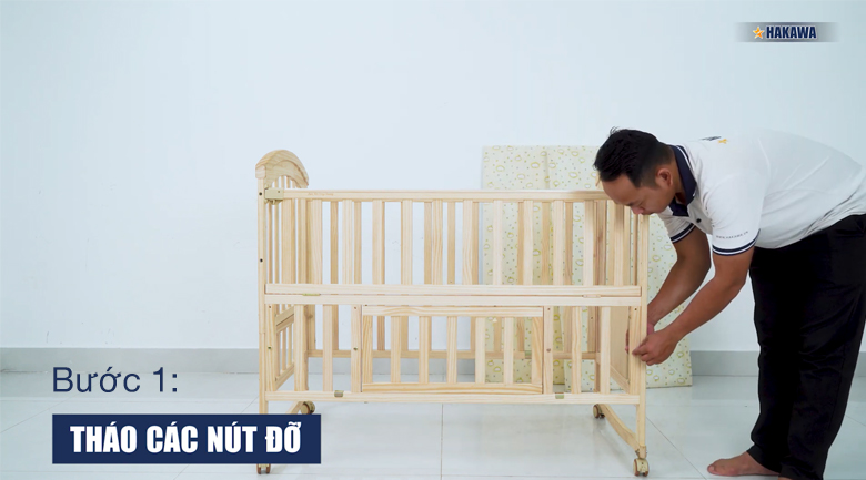 Hướng dẫn lắp đặt nôi cũi đa năng Hakawa
