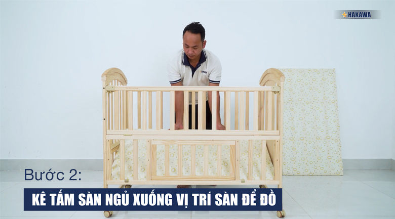 Hướng dẫn lắp đặt nôi cũi đa năng Hakawa