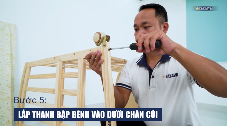 Hướng dẫn lắp đặt nôi cũi đa năng Hakawa