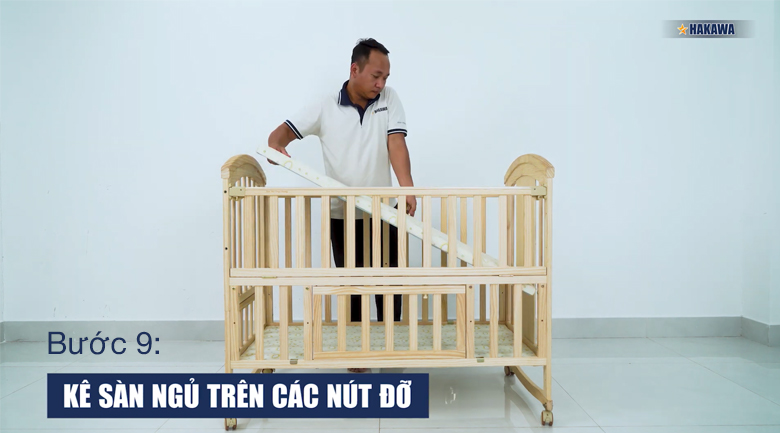 Hướng dẫn lắp đặt nôi cũi đa năng Hakawa