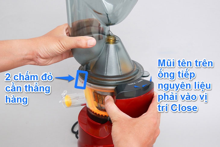 Cách lắp đặt máy ép chậm Mishio MK60