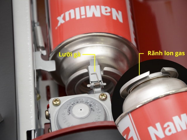 Cách lắp đặt lon gas