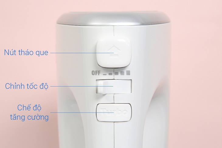 Vặn máy đánh trứng về lại vị trí mức 0 hoặc chế độ OFF sau khi sử dụng