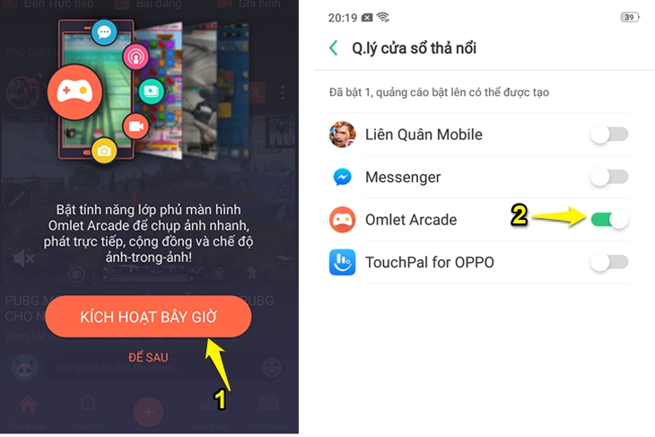 Live stream game lên facebook trên android - bước 2