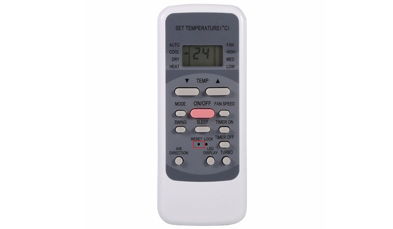Nhấn nút reset để khởi động lại máy lạnh Midea