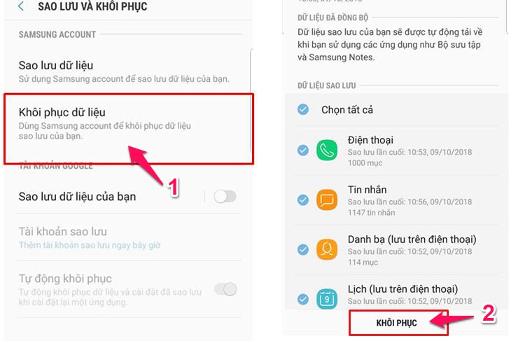 Khôi phục dữ liệu