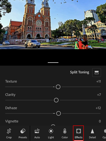 Công cụ Effects
