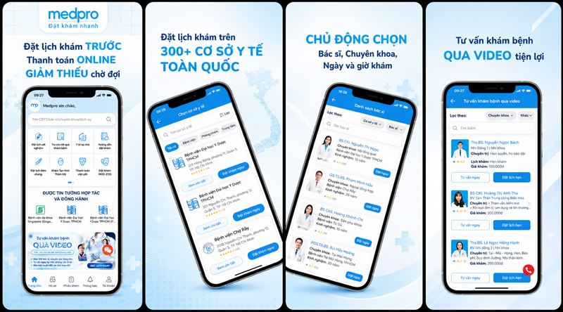 Phiếu khám Medpro giúp người dùng kiểm tra lại thông tin trước khi đến bệnh viện hoặc phòng khám