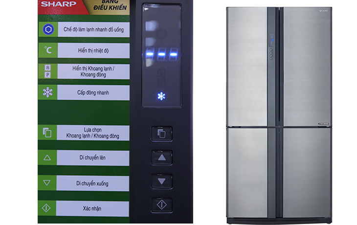 Giao diện điều khiển và các nút bấm