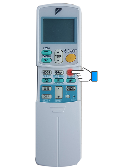 Điều chỉnh hướng gió thổi.