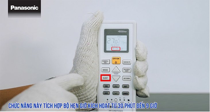 Tiếp tục nhấn vào phím Sleep cho đến khi thời gian mà bạn mong muốn hiển thị trên màn hình