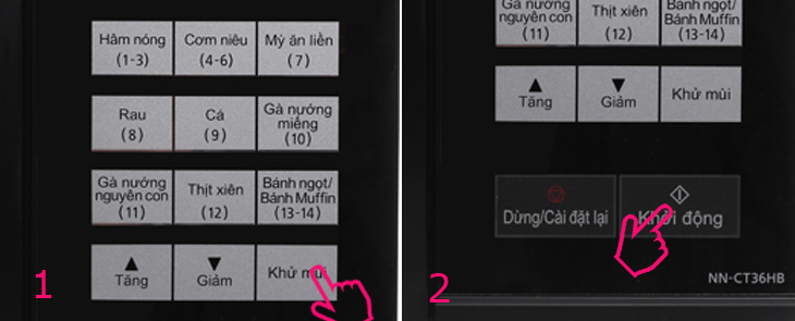 Khử mùi lò vi sóng